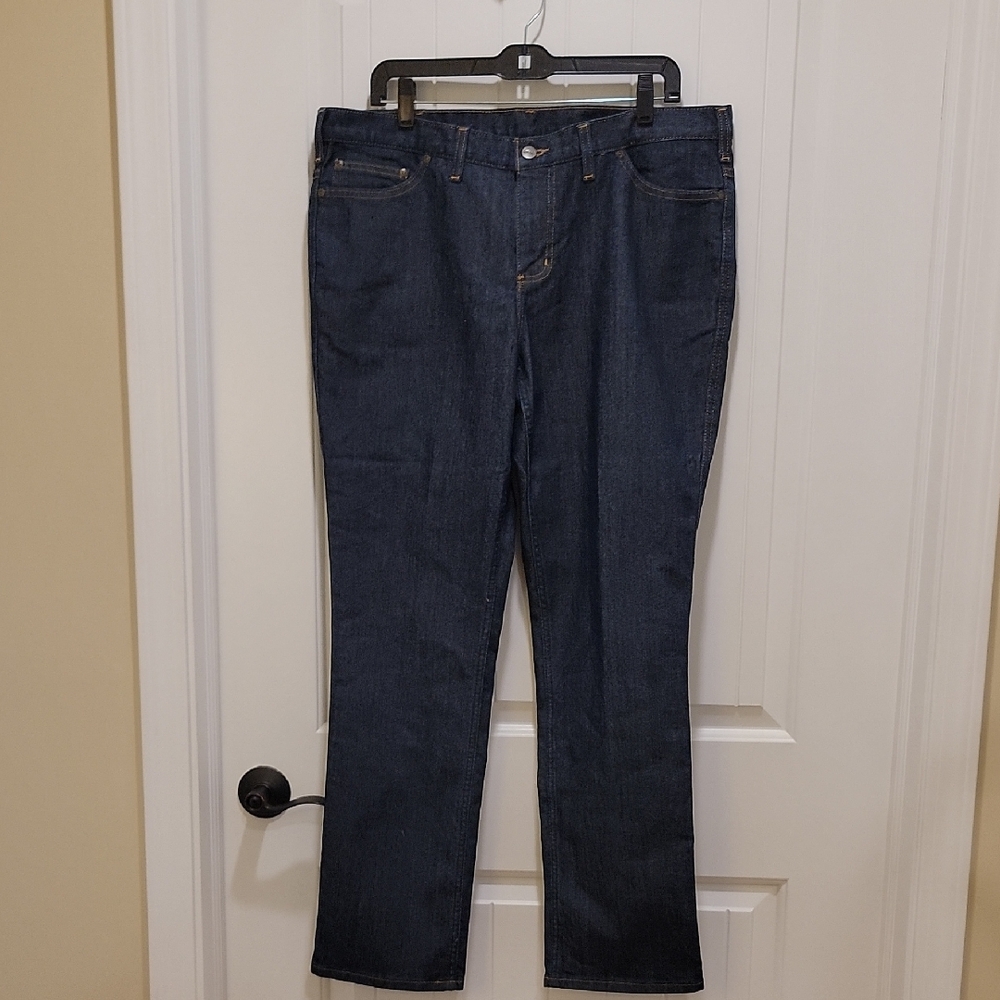 Carhartt Relaxed Fit Dark Blue Denim Jeans Size14 NWT - Picture 1 of 9